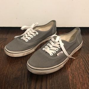 Womens 7.5 Vans Authentic Lite sneakers grey
